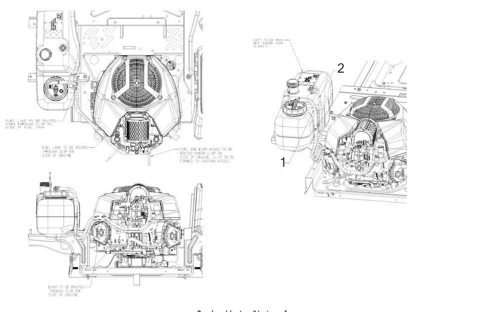 Fuel Accessories Diagram and Parts List for RZT-SX46EFI (17RWCBYN010)(2021) Cub Cadet Lawn Tractor